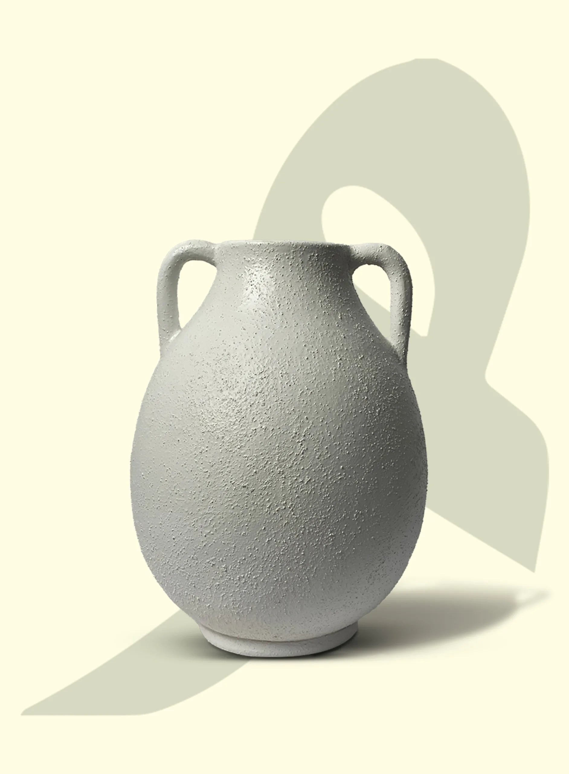 Dual-Handle Ceramic Vase – Classic Amphora Edition