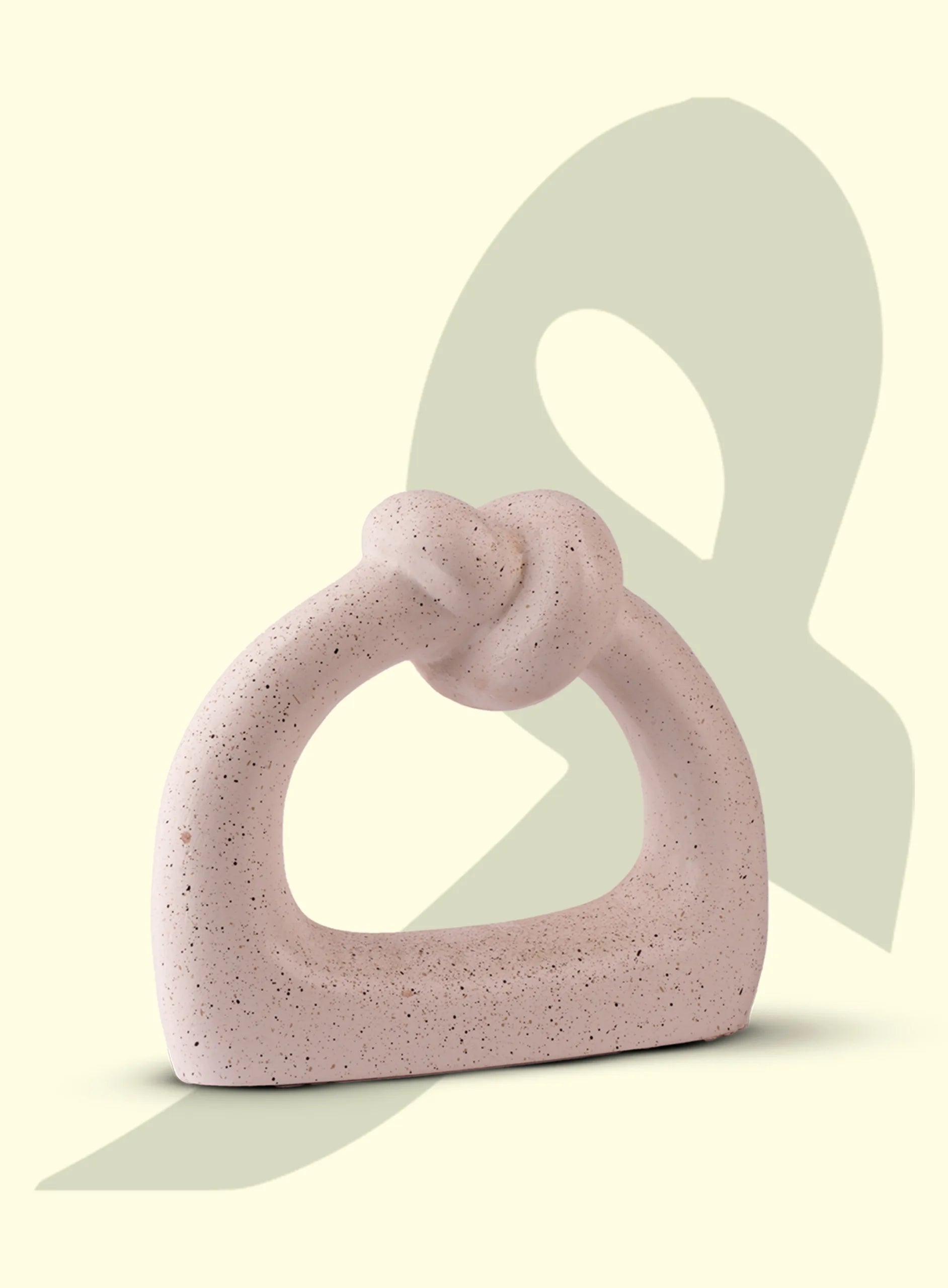 Knot Arch Ceramic Sculpture – Speckled Sand Edition