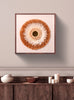 Natural Bloom Wall Frame – Shell & Feather Flower Design