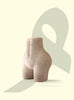 Sculpted Form Ceramic Vase