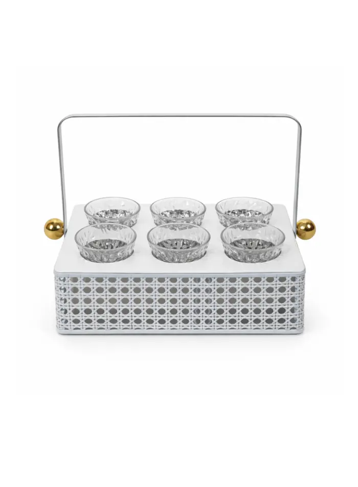 Layali Crystal Serving Box – 6 Bowl Set – JIAJU Home Decor