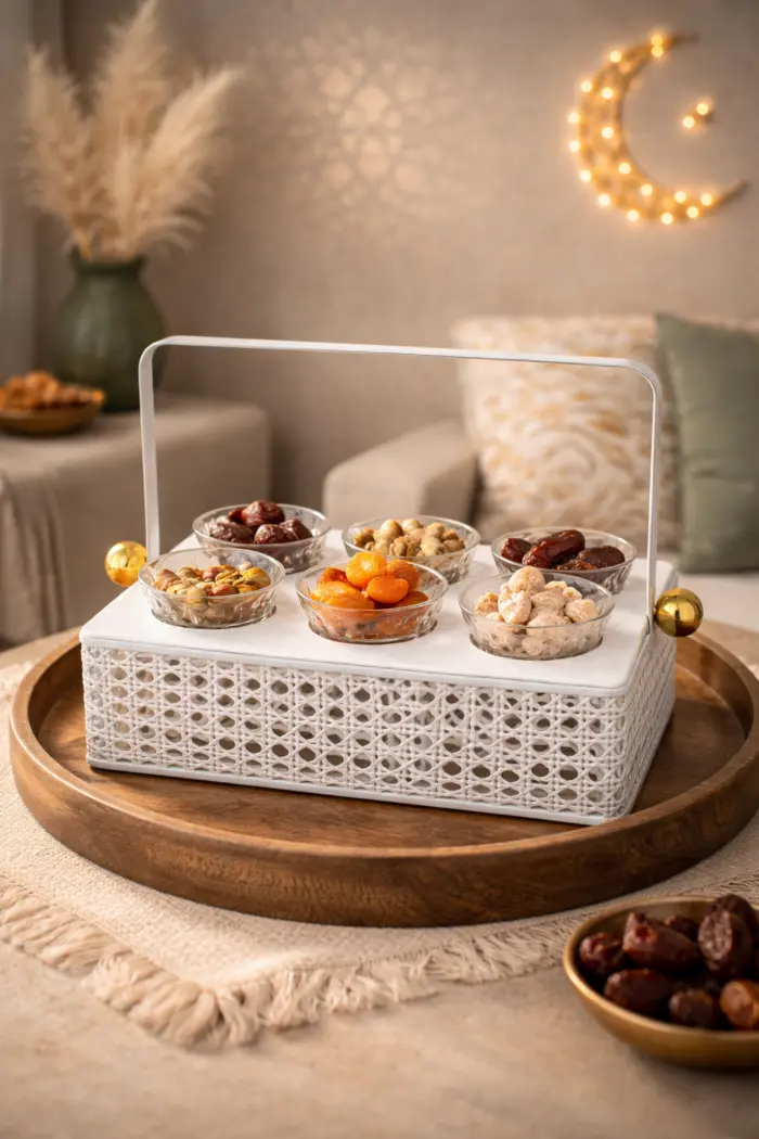 Layali Crystal Serving Box – 6 Bowl Set – JIAJU Home Decor