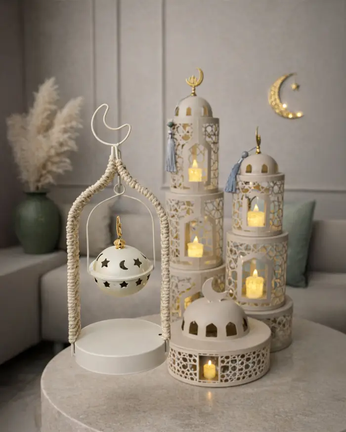 Noor Al Qamar Decorative Lantern – JIAJU Home Decor