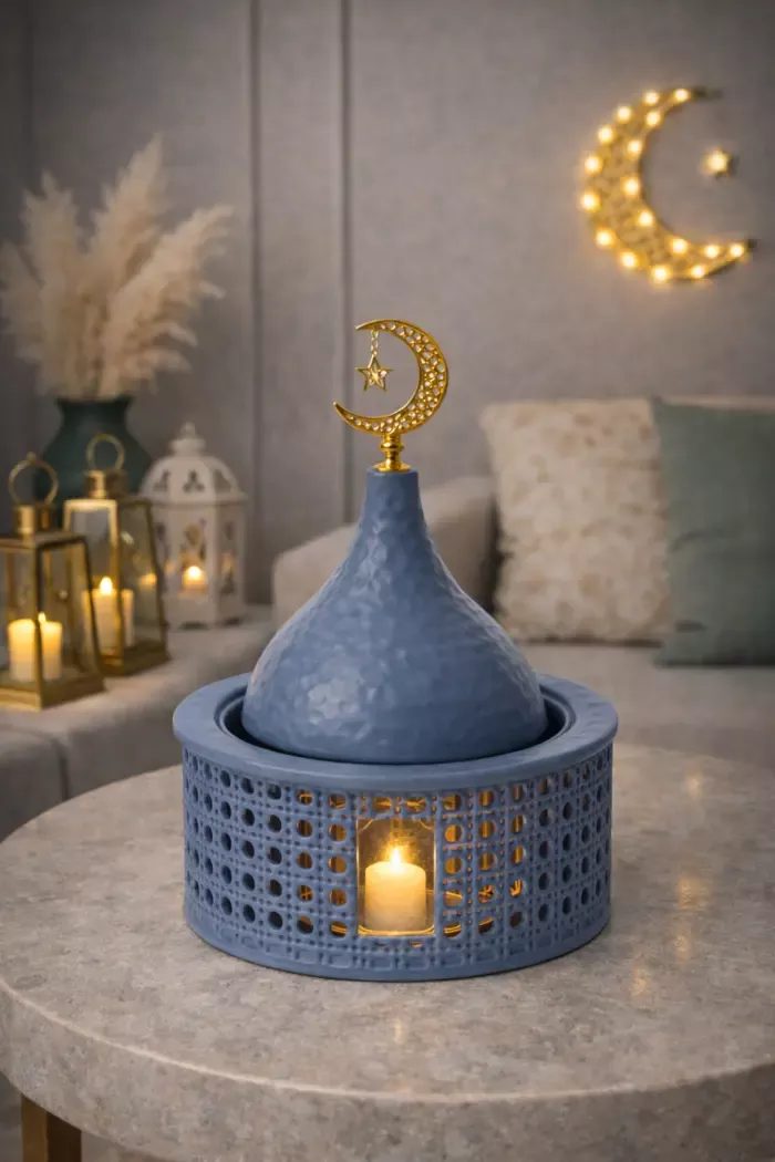 Azure Crescent Ramadan Dome Box – JIAJU Home Decor